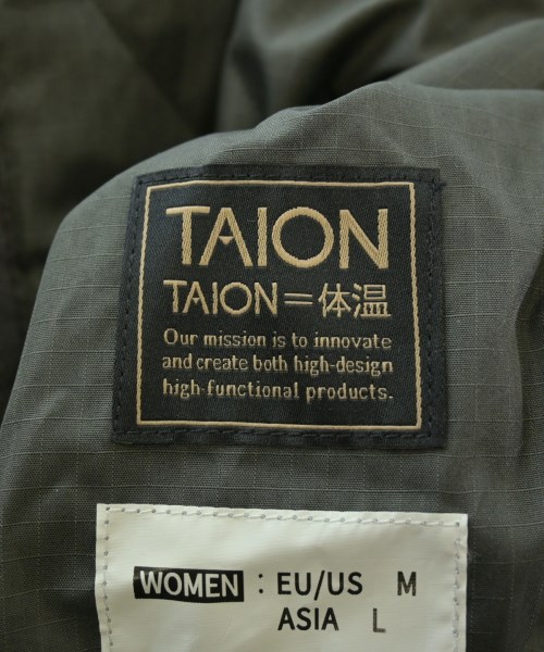 TAION（タイオン）ダウンジャケット/ダウンベスト グレー サイズ:L レディース/2200669040012