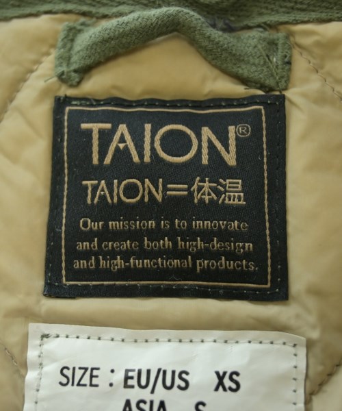 TAION（タイオン）ダウンコート カーキ サイズ:S レディース/2200673309105