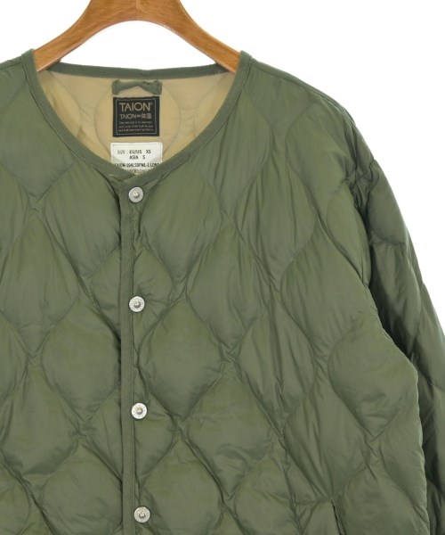 TAION（タイオン）ダウンコート カーキ サイズ:S レディース/2200673309105