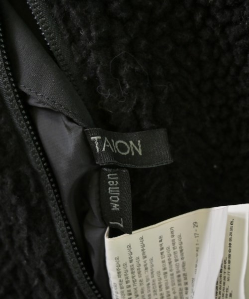TAION（タイオン）ダウンジャケット/ダウンベスト 黒 サイズ:L レディース/2200672915024