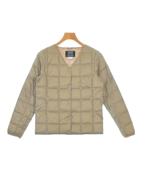 TAION(タイオン)ダウンジャケット/ダウンベスト ベージュ サイズ:M/2200674692169