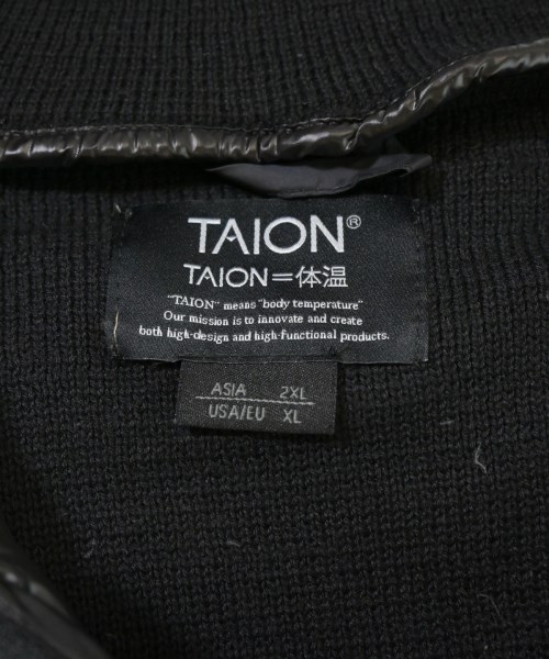 TAION（タイオン）ダウンジャケット/ダウンベスト 黒 サイズ:2XL メンズ/2200677050010