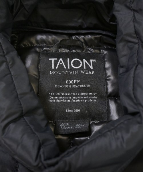 TAION（タイオン）ダウンジャケット/ダウンベスト 黒 サイズ:3XL メンズ/2200677050027