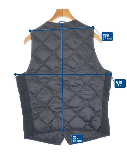 TAION（タイオン）ダウンジャケット/ダウンベスト 黒 サイズ:L メンズ/2200678834039