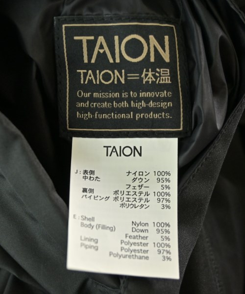 TAION（タイオン）ダウンコート 黒 サイズ:F レディース/2200676595017
