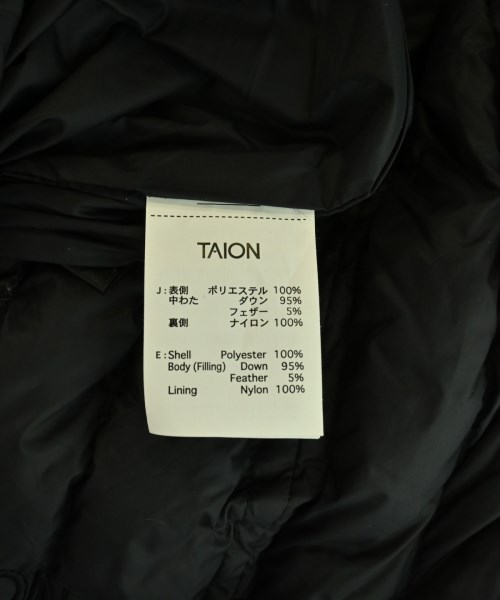 TAION（タイオン）ダウンジャケット/ダウンベスト 黒 サイズ:M メンズ/2200698927018