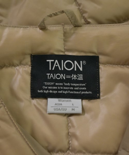 TAION（タイオン）ダウンコート ベージュ サイズ:L レディース/2200698263017