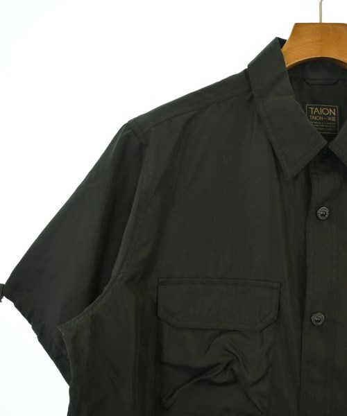 TAION（タイオン）カジュアルシャツ 黒 サイズ:L メンズ/2200654889046