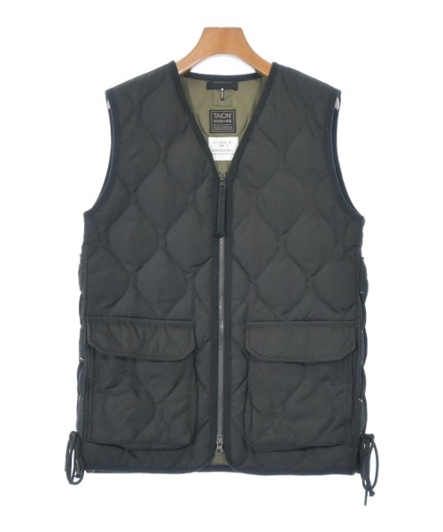 TAION(タイオン)ダウンジャケット/ダウンベスト 黒 サイズ:S/2200649607013