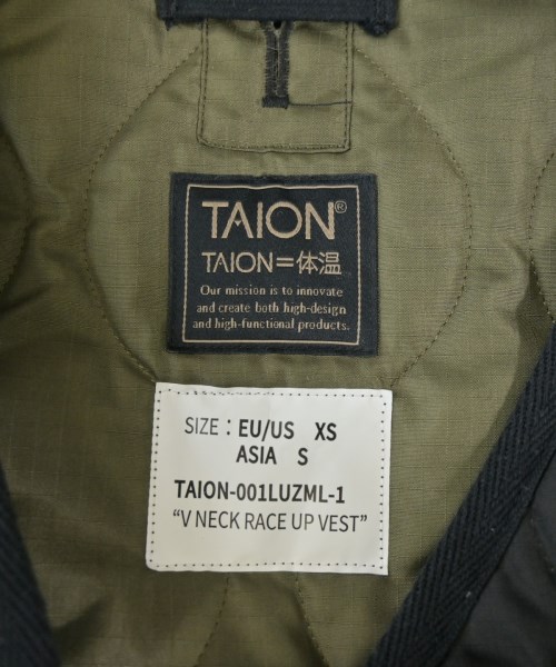 TAION（タイオン）ダウンジャケット/ダウンベスト 黒 サイズ:S レディース/2200649607013