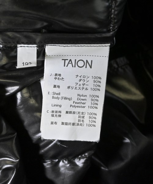 TAION（タイオン）ダウンジャケット/ダウンベスト 黒 サイズ:-(M位) メンズ/2200657619046