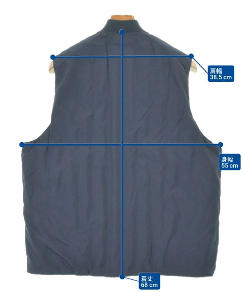 TAION（タイオン）ダウンジャケット/ダウンベスト 紺 サイズ:M レディース/2200657687014