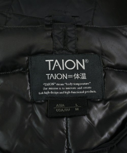 TAION（タイオン）ダウンジャケット/ダウンベスト 黒 サイズ:L メンズ/2200658428036