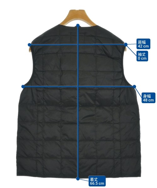 TAION（タイオン）ダウンジャケット/ダウンベスト 黒 サイズ:L メンズ/2200658428036