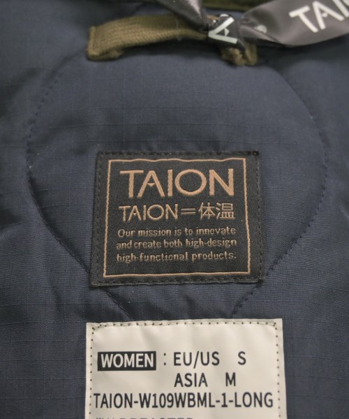 TAION（タイオン）ダウンコート カーキ サイズ:M レディース/2200659550019
