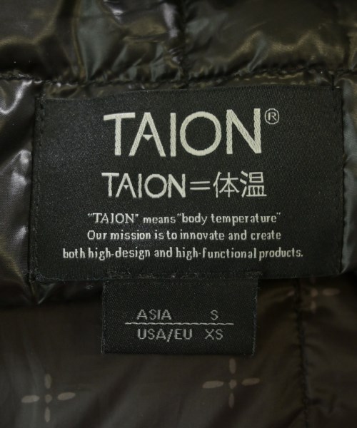 TAION（タイオン）ダウンジャケット/ダウンベスト 茶 サイズ:S メンズ/2200659550033