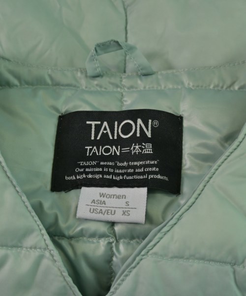 TAION（タイオン）ダウンジャケット/ダウンベスト 青 サイズ:S レディース/2200654009031
