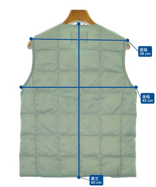 TAION（タイオン）ダウンジャケット/ダウンベスト 青 サイズ:S レディース/2200654009031