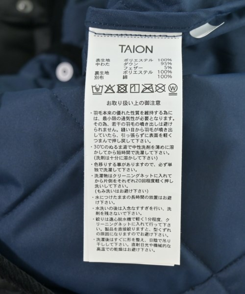TAION（タイオン）ダウンコート 黒 サイズ:L メンズ/2200709515036