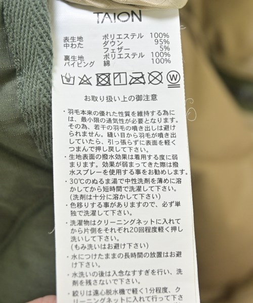 TAION（タイオン）カジュアルジャケット カーキ サイズ:XL レディース/2200715036112
