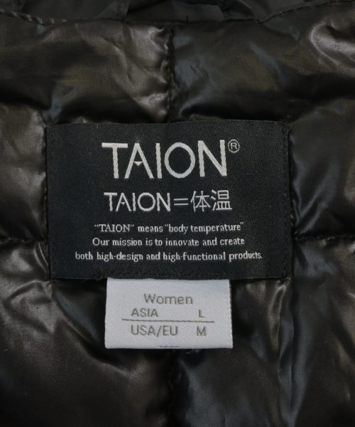 TAION（タイオン）ダウンジャケット/ダウンベスト 黒 サイズ:L レディース/2200637247030