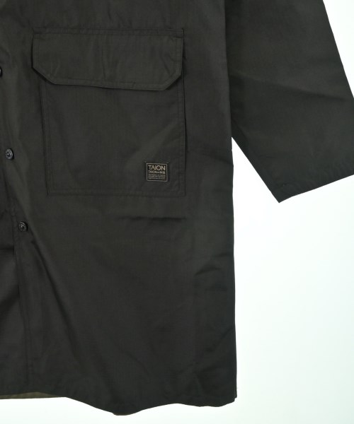 TAION（タイオン）ステンカラーコート 黒 サイズ:L メンズ/2200647865019