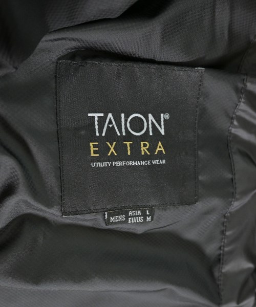 TAION（タイオン）ダウンジャケット/ダウンベスト 黒 サイズ:L メンズ/2200636883444