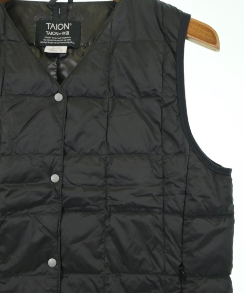 TAION（タイオン）ダウンジャケット/ダウンベスト 黒 サイズ:L レディース/2200652077018