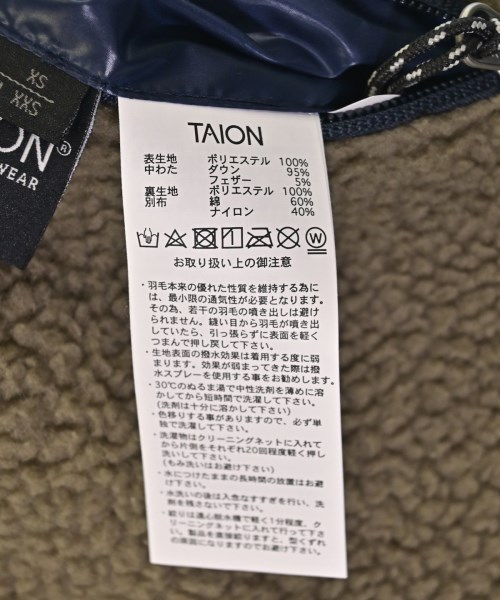 TAION（タイオン）ダウンジャケット/ダウンベスト 黒 サイズ:XS メンズ/2200703757029