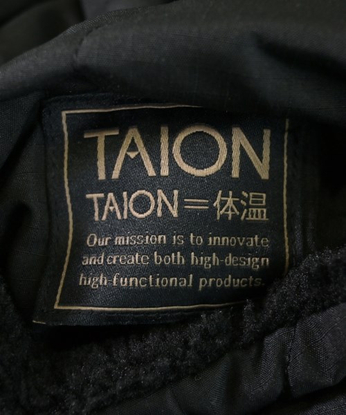 TAION（タイオン）ダウンジャケット/ダウンベスト 黒 サイズ:S メンズ/2200660359014