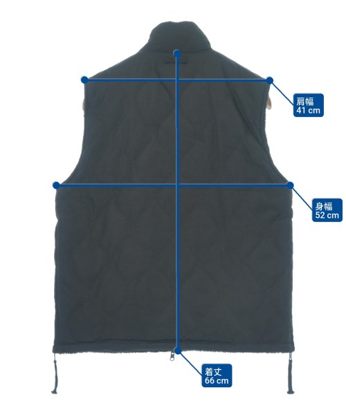 TAION（タイオン）ダウンジャケット/ダウンベスト 黒 サイズ:S メンズ/2200660359014