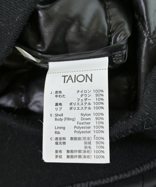 TAION（タイオン）ダウンジャケット/ダウンベスト 黒 サイズ:M レディース/2200659894021