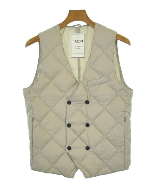 TAION(タイオン)ダウンジャケット/ダウンベスト グレー サイズ:S/2200671494094