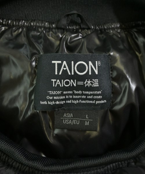 TAION（タイオン）ダウンジャケット/ダウンベスト 黒 サイズ:L レディース/2200724663019