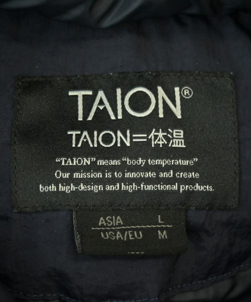 TAION（タイオン）ダウンコート 紺 サイズ:L メンズ/2200680009012