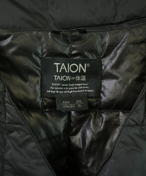 TAION（タイオン）ダウンジャケット/ダウンベスト 黒 サイズ:2XL(XXL位) メンズ/2200691570143