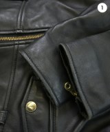 VIRGNIAQUALITY（ヴァージニアクオリティ）ライダース 黒 サイズ:38(M位) レディース/2200731980017
