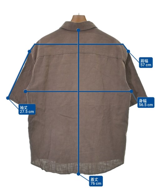 s.k. manor hill（エスケーマノアヒル）カジュアルシャツ 茶 サイズ:M メンズ/2200658152023