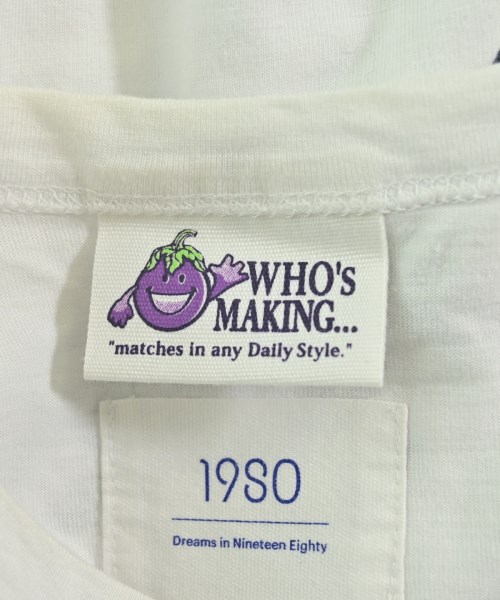 WHO's MAKING（フーズメイキング）Tシャツ・カットソー 白 サイズ:L メンズ/2200699511186
