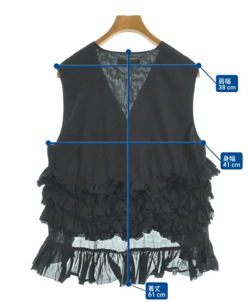 HERITANOVUM（ヘリテノーム）カジュアルシャツ 黒 サイズ:F レディース/2200616182116