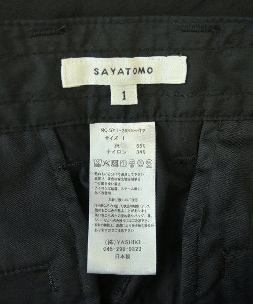 SAYATOMO（サヤトモ）その他 黒 サイズ:1(S位) メンズ/2200700734290