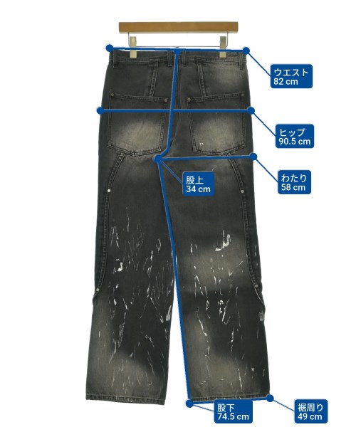 ANDERSSON BELL（アンダースンベル）デニムパンツ 黒 サイズ:31(M位) メンズ/2200675749268