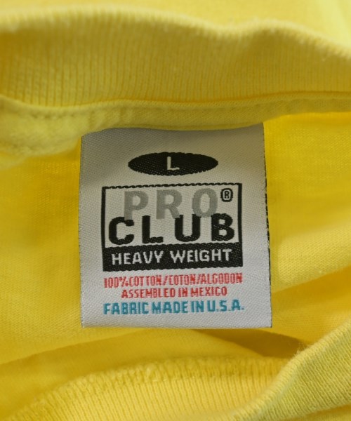 PRO CLUB（プロクラブ）Tシャツ・カットソー 黄 サイズ:L メンズ/2200621141160