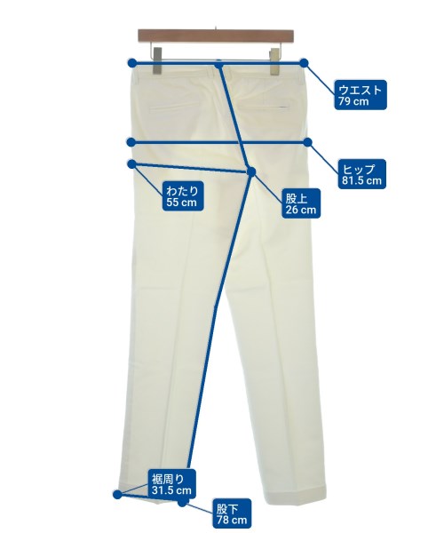C-PLUS（シープラス）スラックス 白 サイズ:31(M位) メンズ/2200672807565