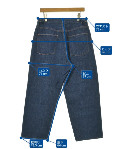KIJI（キジ）デニムパンツ 紺 サイズ:4(XL位) メンズ/2200666743145