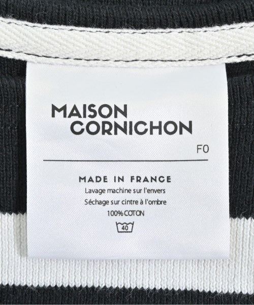 MAISON CORNICHON（メゾンコルニション）Tシャツ・カットソー 黒 サイズ:F0(L位) メンズ/2200643219014