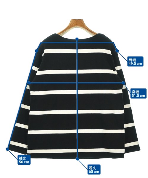 MAISON CORNICHON（メゾンコルニション）Tシャツ・カットソー 黒 サイズ:0(XS位) レディース/2200691238029