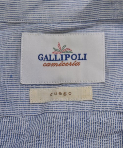 GALLIPOLI camiceria（ガリポリカミチェリア）ドレスシャツ 青 サイズ:48(L位) メンズ/2200713482140
