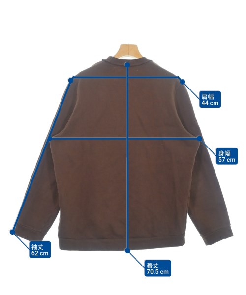 CAMIEL FORTGENS（カミエルフォートヘンス）スウェット 茶 サイズ:XS メンズ/2200634254048