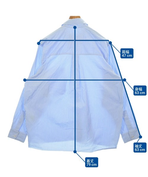 CAMIEL FORTGENS（カミエルフォートヘンス）カジュアルシャツ 青 サイズ:S メンズ/2200615995014